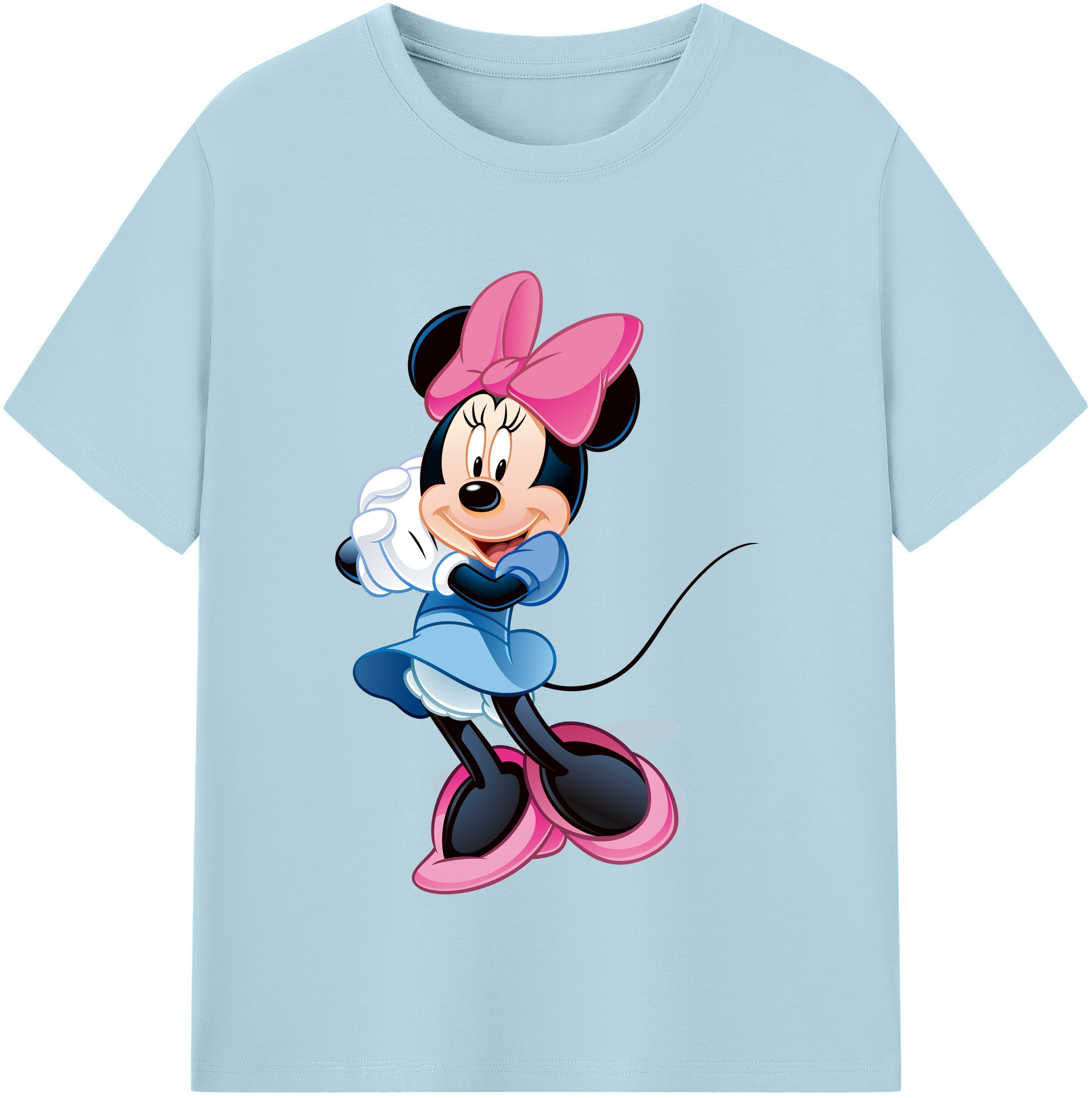 （画像用） ミッキーマウス Mickey Mouse 綿100％半袖Tシャツ（フロントプリント）